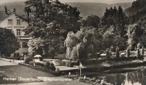 ÄLTERE POSTKARTE HEMER SAUERLAND STEPHANOPELER TAL HAUS WINTERHOF Ansichtskarte AK cpa postcard