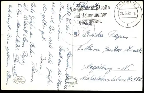 ALTE POSTKARTE HAMELN WESERBRÜCKE U. MÜNSTER 1943 Beflaggung Fahne flag drapeau Ansichtskarte AK postcard cpa