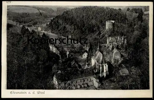 ÄLTERE POSTKARTE EHRENSTEIN AN DER WIED ASBACH 1939 BURG RUINE Neustadt Kreis Neuwied ruin Ansichtskarte AK cpa postcard