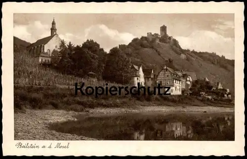 ALTE POSTKARTE BEILSTEIN AN DER MOSEL HAUS LIPMANN WEINBAU U. WEINKELLEREI SEIT 1795 Cochem cpa postcard Ansichtskarte