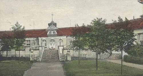 ALTE POSTKARTE KÖLN-BRÜCK GASTHAUS MAUSERHOF VORORTBAHN BENSBERG TELEPHON KALK 70 KEGELBAHN SÄLE CÖLN Cologne postcard