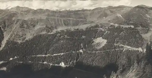 ALTE POSTKARTE STRADA PASSO DEL GIOVO JAUFENPASS STEMPEL ALBERGO DEL MONTE GIOVO Bolzano Pass-Strasse Alto Adige cpa AK