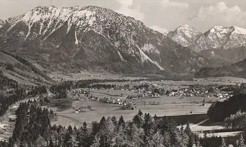 ÄLTERE POSTKARTE RUHPOLDING 1955 MIT RAUSCHBERG 1694 M SONNTAGSHORN 1961 M UND REIFFELBERG Ansichtskarte AK cpa postcard