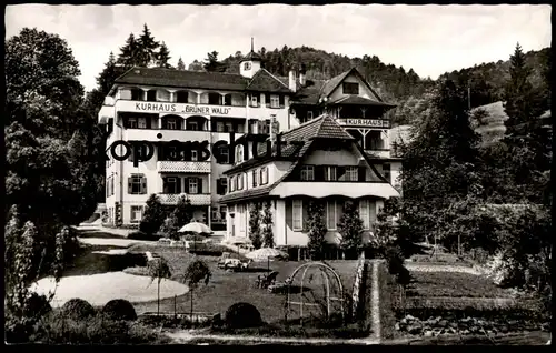 ÄLTERE POSTKARTE BAD HERRENALB KURHAUS UND SANATORIUM GRÜNER WALD SCHWARZWALD Black Forest la foret-noire cpa postcard