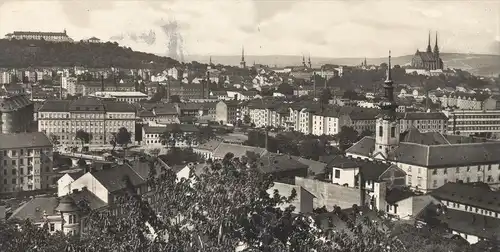 ALTE POSTKARTE BRÜNN TOTALE BRNO Total View Totalansicht Celkovy pohled vue entière Czechoslovakia Czech Republic Mähren