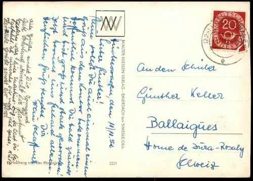 ALTE POSTKARTE AUF DER ALM HEUBERG VON DER HOCHRIESE B. SAMERBERG TÖRWANG FOTO PHOTO WALTER NIESSEN BAIERBACH Junge boy