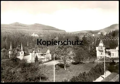 ÄLTERE POSTKARTE SCHIERKE HARZ BLICK VOM HOTEL HEINRICH HEINE AK Ansichtskarte cpa postcard