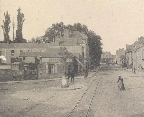 ALTE POSTKARTE LAVAL MAYENNE AVENUE DES DEUX GARES CACAO CHOCOLAT VINAY EPICERIE postcard cpa AK Ansichtskarte