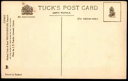 ALTE POSTKARTE WOMEN MAKING CHATTIES PHINE CYPRUS RAPHAEL TUCK'S POSTCARD Poterie Pottery Chypre Zypern artisanry cpa