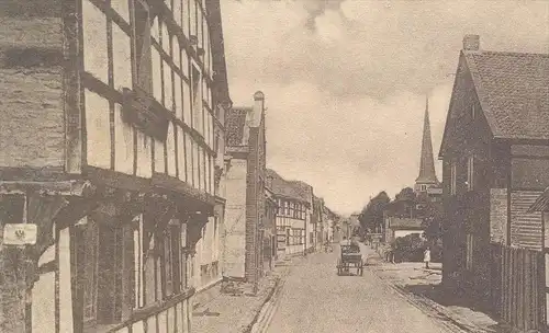 ALTE POSTKARTE DROVE DORFSTRASSE KREUZAU Blechschild Provinzial Feuer-Versicherung Ansichtskarte AK cpa postcard