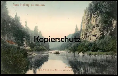 ALTE POSTKARTE HANS HEILING BEI KARLSBAD 1907 Karlovy Vary Ceska Republika Tschechien cpa postcard AK