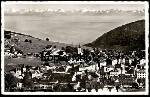 ALTE POSTKARTE ST. CROIX ET LES ALPES PANORAMA Ste. Croix le Alps Vaud Waadt Pro Patria St. Jakob an der Birs 1944 AK