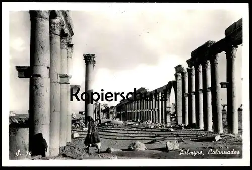 ÄLTERE POSTKARTE PALMYRE COLONNADES Palmyra Columnates Tadmur Syrie Syria Syrien cpa postcard AK Ansichtskarte