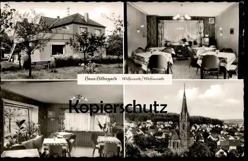 ÄLTERE POSTKARTE WILSENROTH WESTERWALD HAUS HILDEGARD R. & H. SECK POST HADAMAR Dornburg old tv radio Ansichtskarte cpa