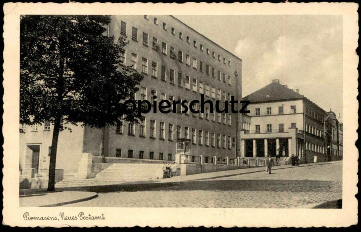 ALTE POSTKARTE PIRMASENS NEUES POSTAMT 1939 Post cpa postcard AK ...