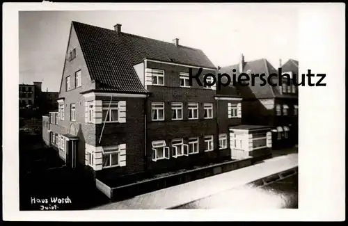 ÄLTERE POSTKARTE INSEL JUIST HAUS WORCH 1950 Nordsee North Sea mer cpa postcard AK Ansichtskarte