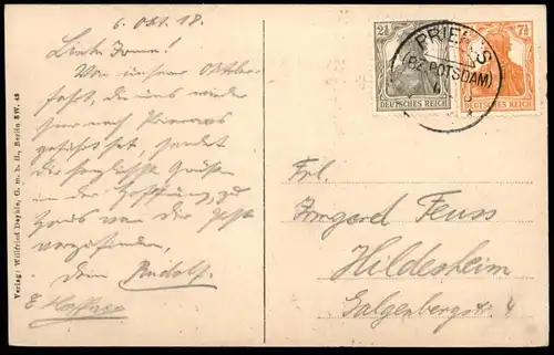 ALTE POSTKARTE GRUSS AUS PRIEROS-BRÜCK EINFAHRT ZUR DUBROW SCHMÖLDESEE Heidesee PierosbrückAK Ansichtskarte