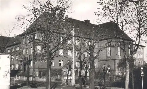 ÄLTERE POSTKARTE HÜTTENSTADT VÖLKLINGEN SAAR SCHAFFHAUSER STRASSE DONNER-BIER PHILIPS ASKO GYMNASIUM NORDRING SIEDLUNG