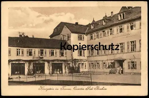 ALTE POSTKARTE KÖNIGSTEIN IM TAUNUS QUARTIER SIDI BRAHIM french soldiers soldats francais cpa postcard AK Ansichtskarte
