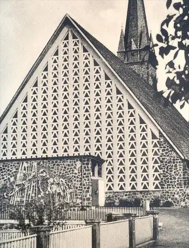 ÄLTERE POSTKARTE WILSENROTH WESTERWALD DORNBURG KATHOLISCHE KIRCHE MIT BARTHOLOMÄUS-RELIEF church l'église Ansichtskarte