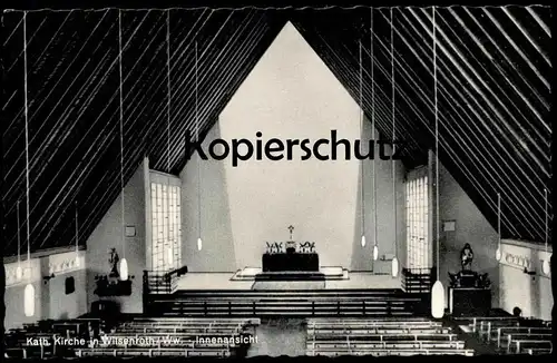 ÄLTERE POSTKARTE WILSENROTH WESTERWALD DORNBURG KATHOLISCHE KIRCHE church interieur l'église AK Ansichtskarte postcard