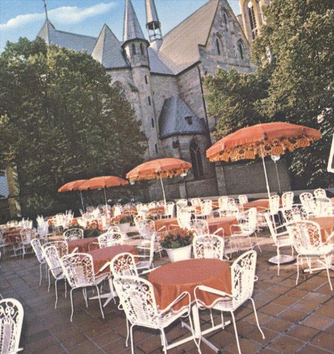 ÄLTERE POSTKARTE GELSENKIRCHENBUER DOM CAFÉ ALFRED LANGE