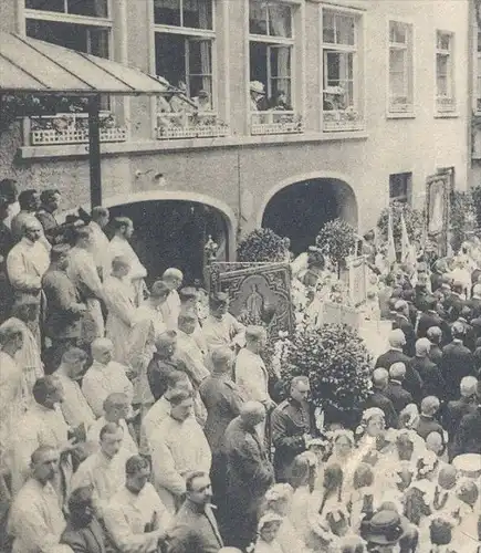 ALTE POSTKARTE CÖLN SEGEN INNENHOF LAZARETT KOLPINGHAUS PFARRPROZESSION ST. MARIA IN DER KUPFERGASSE 1915 Köln Feldpost