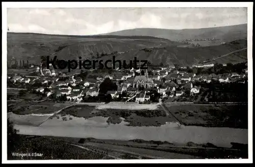 ALTE POSTKARTE WILTINGEN AN DER SAAR PANORAMA Gesamtansicht Totalansicht Konz cpa postcard Ansichtskarte AK