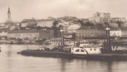 ALTE POSTKARTE BELGRADE BEOGRAD VUE DE SAVA Dampfer Schiff steam ship bateau à vapeur Belgrad Serbien Serbia Serbie cpa