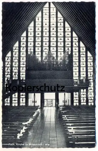 ÄLTERE POSTKARTE WILSENROTH WESTERWALD DORNBURG KATHOLISCHE KIRCHE ORGEL Kirchenorgel orgue organ church interieur AK