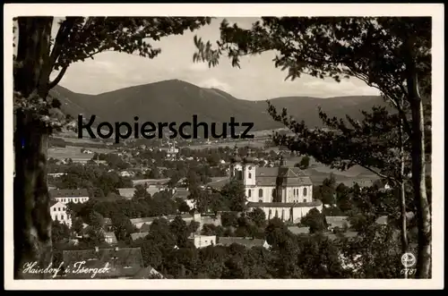 ALTE POSTKARTE HAINDORF IM ISERGEBIRGE AUSBLICK VOM NUSSSTEIN HEJNICE bei Glatz Reichenberg cpa postcard Ansichtskarte