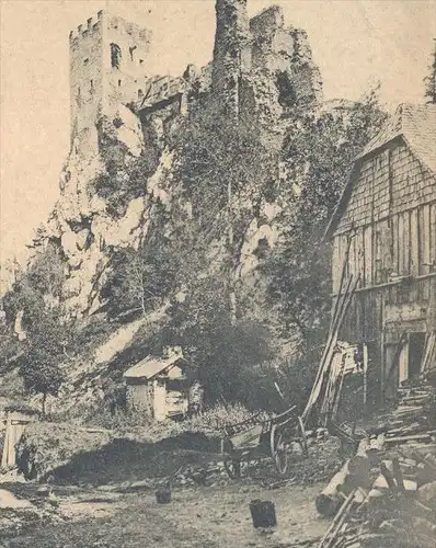 ALTE POSTKARTE RUINE WEISSENSTEIN BEI REGEN 29.08.1899 Backhaus Bayern Ansichtskarte AK cpa postcard