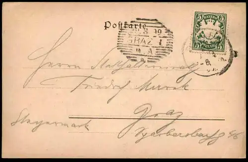 ALTE POSTKARTE RUINE WEISSENSTEIN BEI REGEN 29.08.1899 Backhaus Bayern Ansichtskarte AK cpa postcard