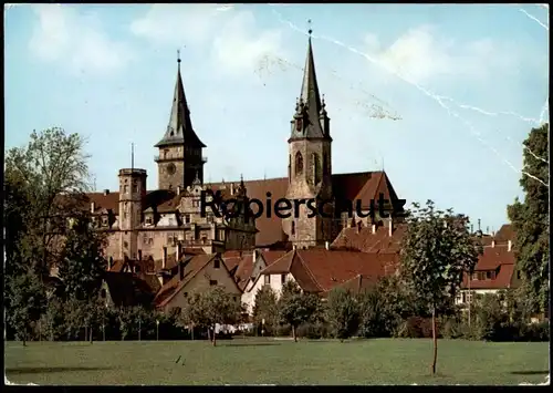ÄLTERE POSTKARTE ÖHRINGEN HOHENLOHE STIFTSKIRCHE UND SCHLOSS Kirche church castle chateau cpa postcard Ansichtskarte