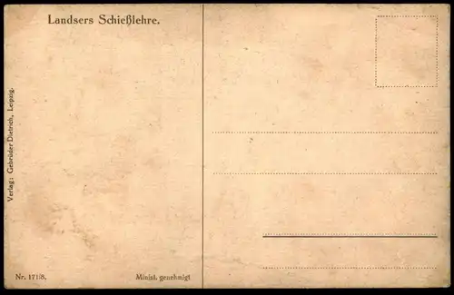 ALTE POSTKARTE ARTHUR THIELE TREFFPUNKT LANDSERS SCHIESSLEHRE Soldat Soldaten Soldiers Soldier military militaire