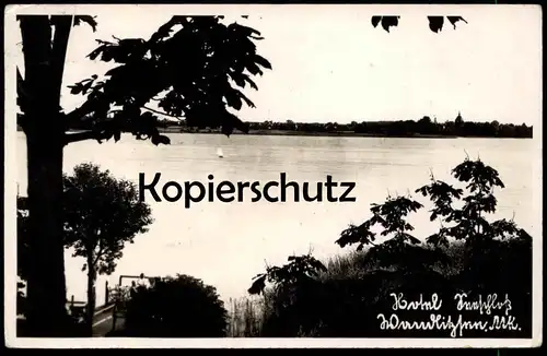ALTE POSTKARTE HOTEL SEESCHLOSS WANDLITZSEE MARK BRANDENBURG WANDLITZ 1937 Ansichtskarte AK cpa postcard