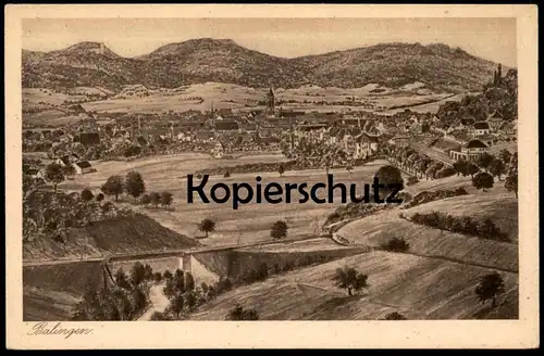 ALTE KÜNSTLER POSTKARTE BALINGEN PANORAMA TOTALANSICHT GESAMTANSICHT BADEN-WÜRTTEMBERG cpa postcard AK Ansichtskarte