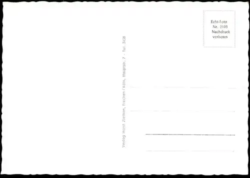 ÄLTERE POSTKARTE HÜTTENSTADT VÖLKLINGEN SAAR KARL-JASSEN-STRASSE GYMNASIUM EVGL.KIRCHE RÖSLER TEPPICHE METZGEREI HERMANN