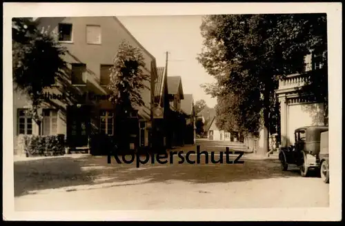ALTE POSTKARTE GLANDORF THIEPLATZ 1938 GASTHAUS PAUL ERPENBECK B. V. ARAL TANKSTELLE filling station Auto Niedersachsen