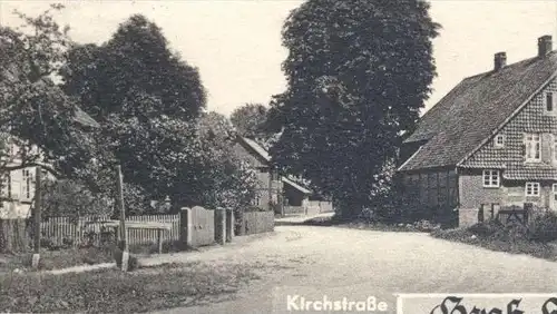 ALTE POSTKARTE GROSS HIMSTEDT DORFSTRASSE KIRCHSTRASSE 1943 SÖHLDE Stempel Hoheneggelsen cpa Ansichtskarte AK postcard