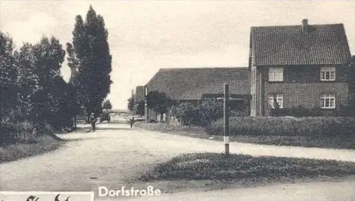 ALTE POSTKARTE GROSS HIMSTEDT DORFSTRASSE KIRCHSTRASSE 1943 SÖHLDE Stempel Hoheneggelsen cpa Ansichtskarte AK postcard