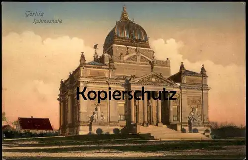 ALTE POSTKARTE GÖRLITZ RUHMESHALLE Zgorzelec Zhorjelc cpa postcard AK Ansichtskarte