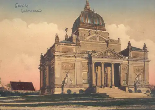 ALTE POSTKARTE GÖRLITZ RUHMESHALLE Zgorzelec Zhorjelc cpa postcard AK Ansichtskarte
