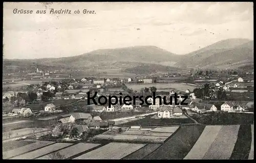 ALTE POSTKARTE GRÜSSE AUS ANDRITZ OB GRAZ 1912 Austria Autriche Österreich postcard cpa AK Ansichtskarte