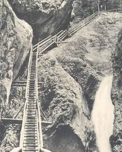 ALTE POSTKARTE BÄRENSCHÜTZSCHLUCHT GRAZER ALPEN-CLUB STEIG GRAZ Pernegg Bärenschützklamm Austria Autriche postcard AK