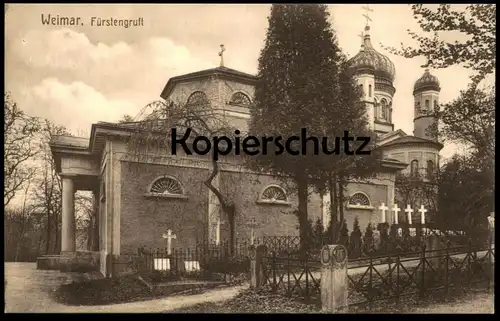 ALTE POSTKARTE WEIMAR FÜRSTENGRUFT Gruft Grab grave tomb tombe Friedhof cemetery cimetière cpa postcard AK Ansichtskarte