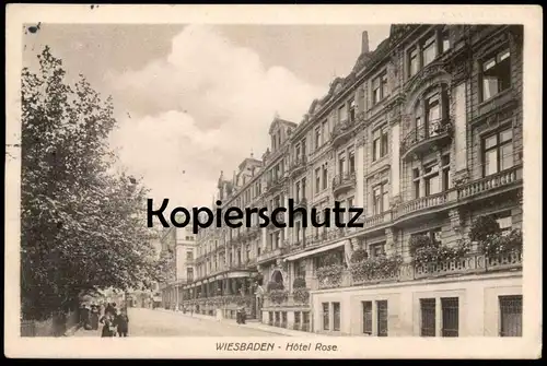 ALTE POSTKARTE WIESBADEN HOTEL ROSE 1910 cpa postcard AK Ansichtskarte