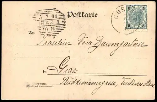 ALTE POSTKARTE GOSAU OBER-ÖSTERREICH DONNERKOGELN Elsa Novak Kinder Kind enfant enfants child children Bezirk Gmunden