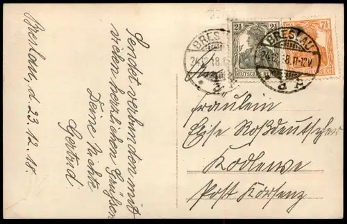 ALTE POSTKARTE WEIHNACHTEN KIND MIT MUTTER BUCH Lametta christmas noel lamelle enfant jeune femme child Stempel Breslau