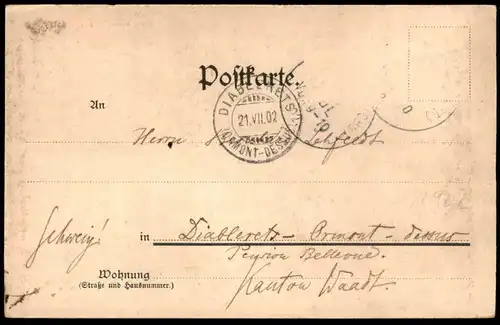 ALTE POSTKARTE RAMSAU BEI BERCHTESGADEN 1902 TEXT: PROBLEME MIT DER GEBUCHTEN UNTERKUNFT Junge Kind child postcard AK